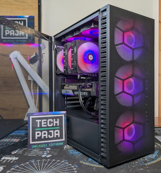 Käytetty pelikone Core i7 9700K & NVIDIA RTX 3060 Ti