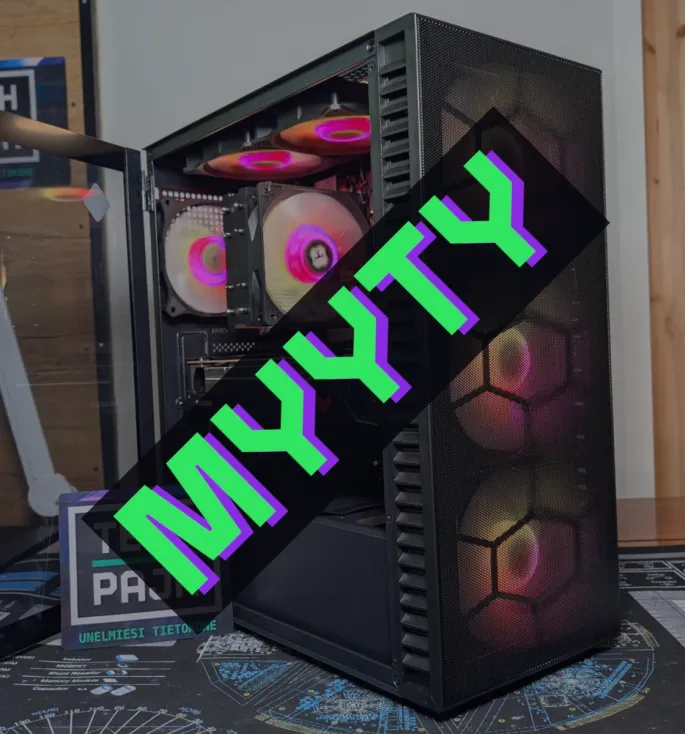 Käytetty pelikone Core i7 9700K & NVIDIA RTX 3060 Ti